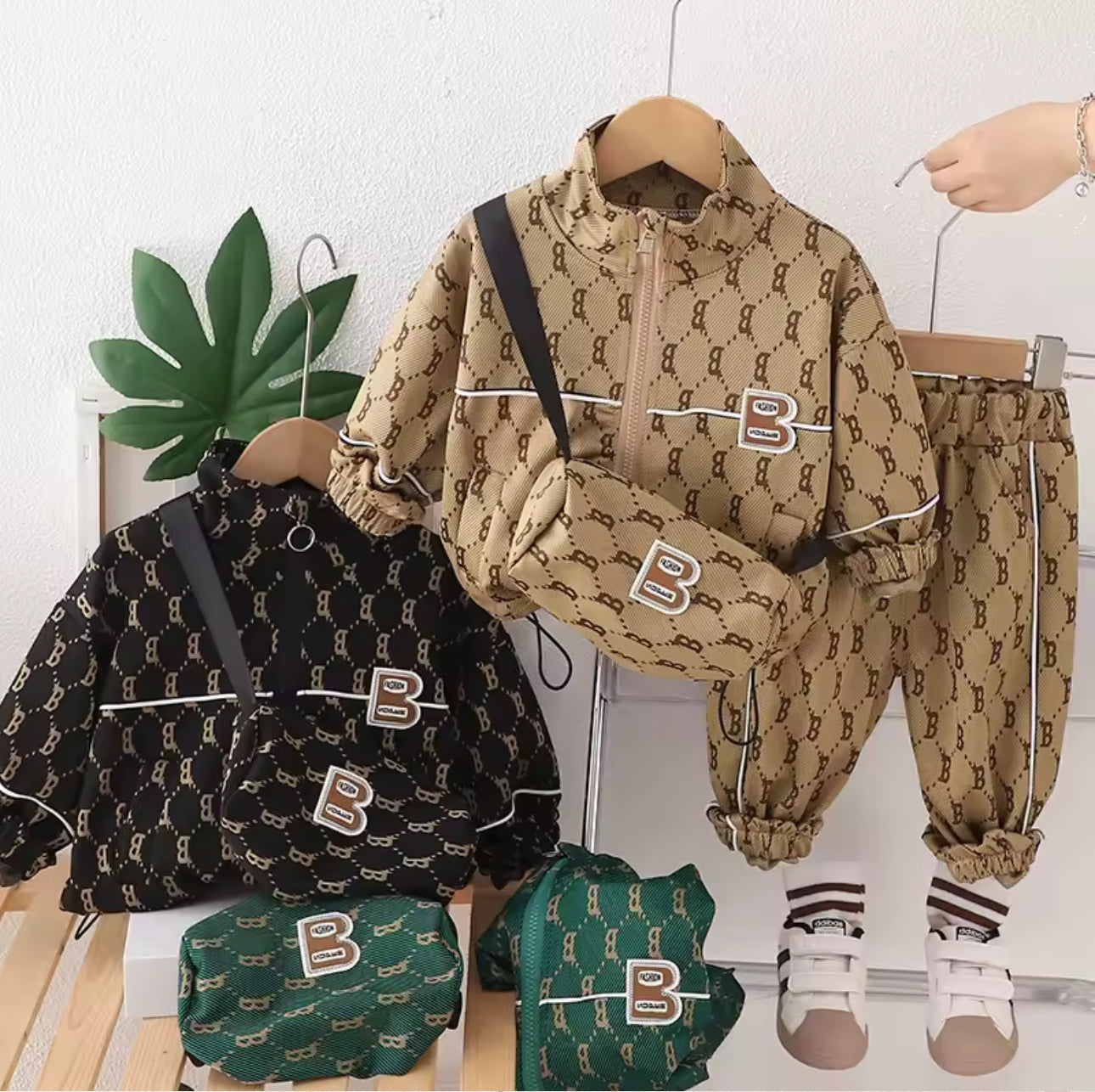 Conjunto infantil 3 piezas con bolso cruzado – Invierno