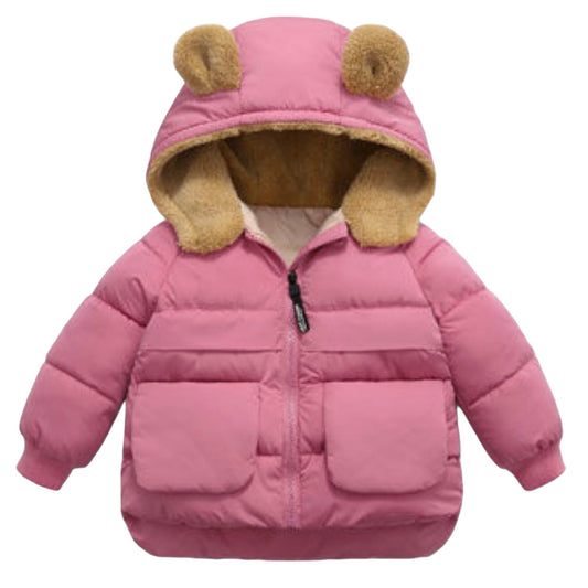 Chaqueta con orejitas de osito