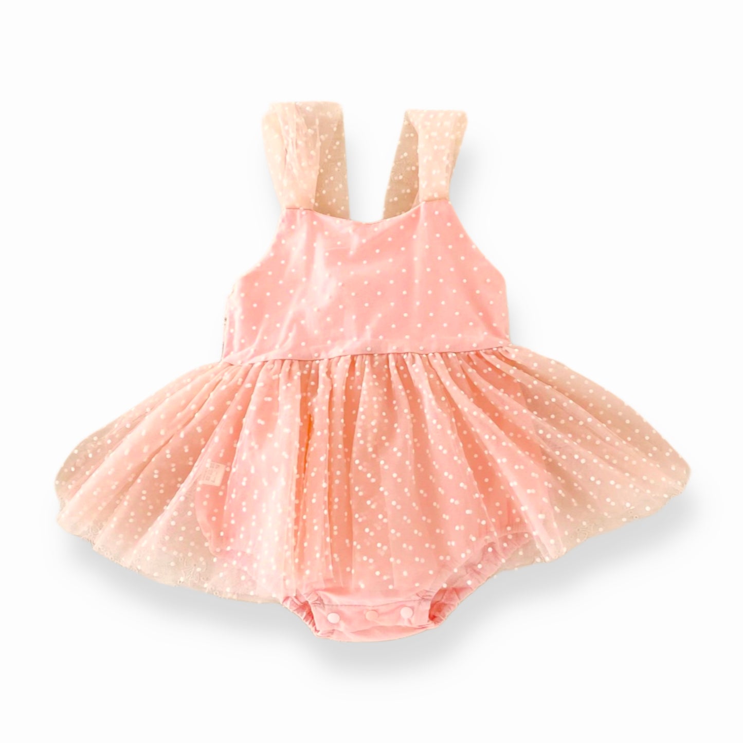 Vestido tipo body con tul y lazo