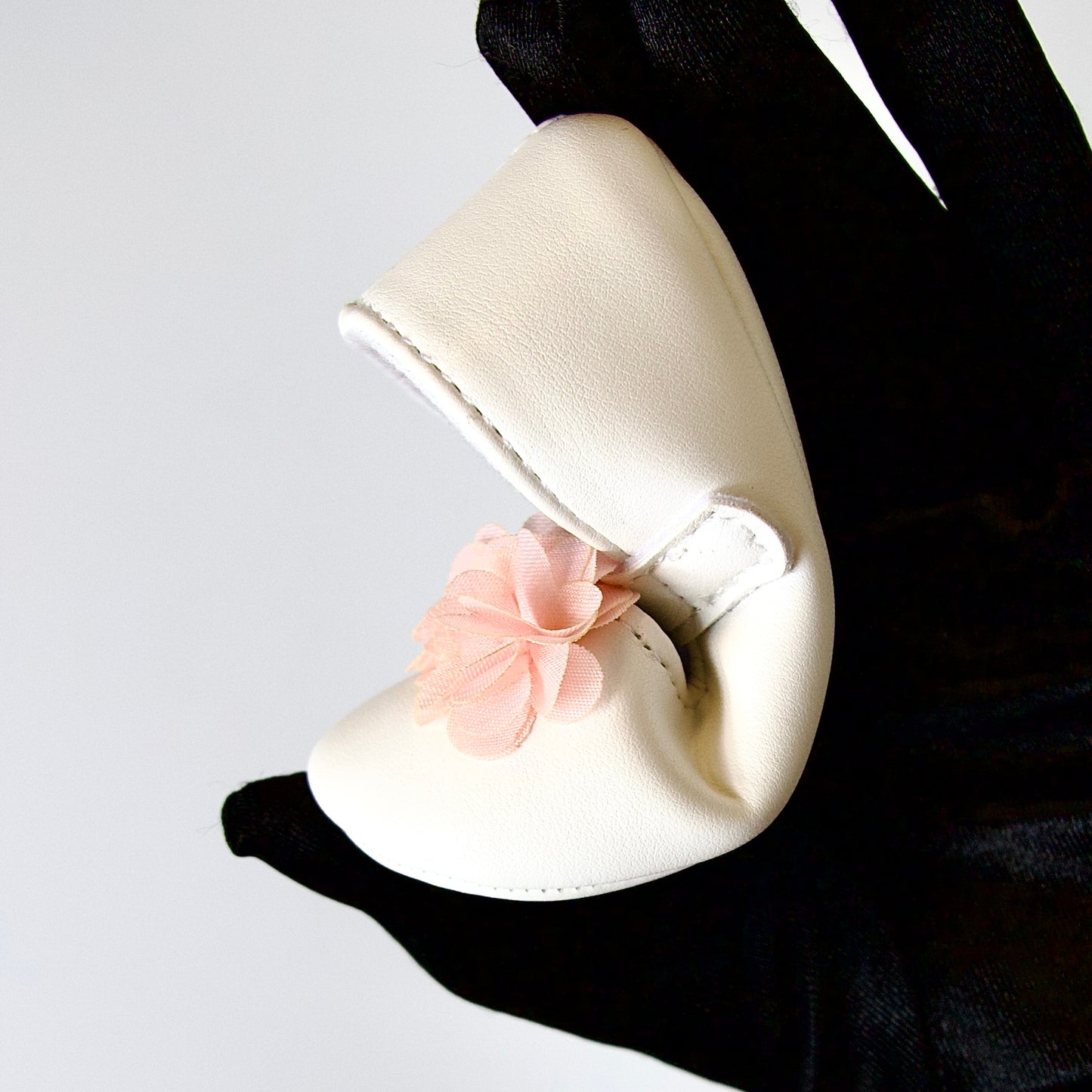 Zapatos para niña — FLORES EN ENCAJE ROSADO