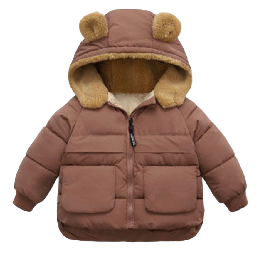 Chaqueta con orejitas de osito