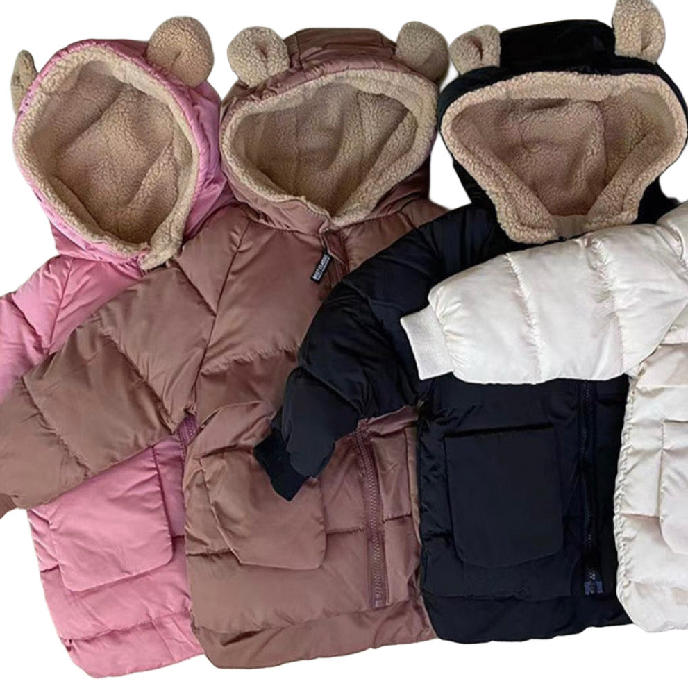 Chaqueta con orejitas de osito