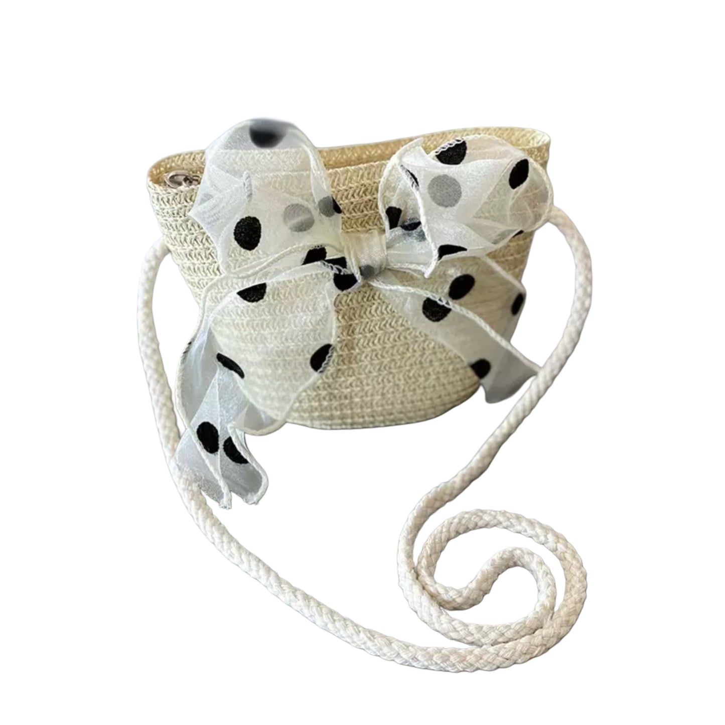 Set de verano para niña: sombrero y cartera con lazo