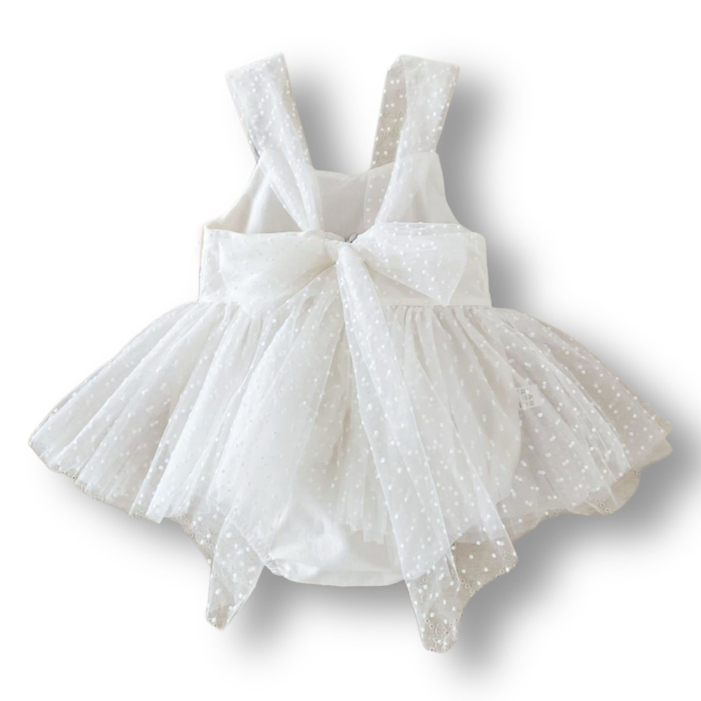 Vestido tipo body con tul y lazo