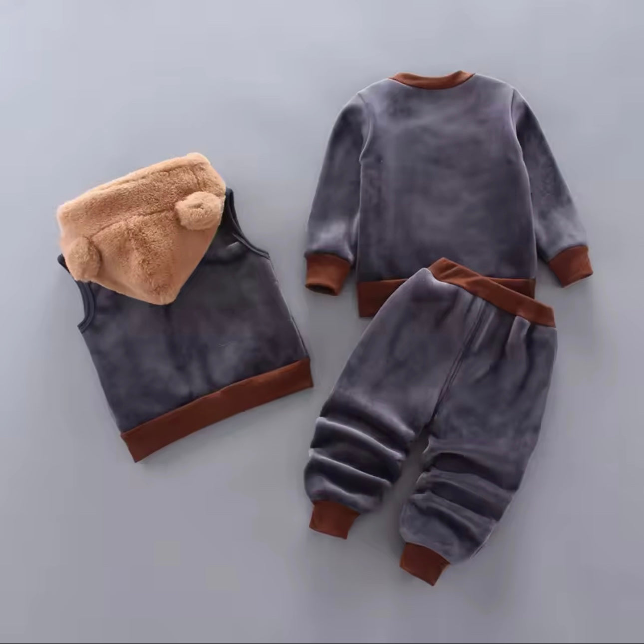 Conjunto térmico de 3 piezas con diseño de osito