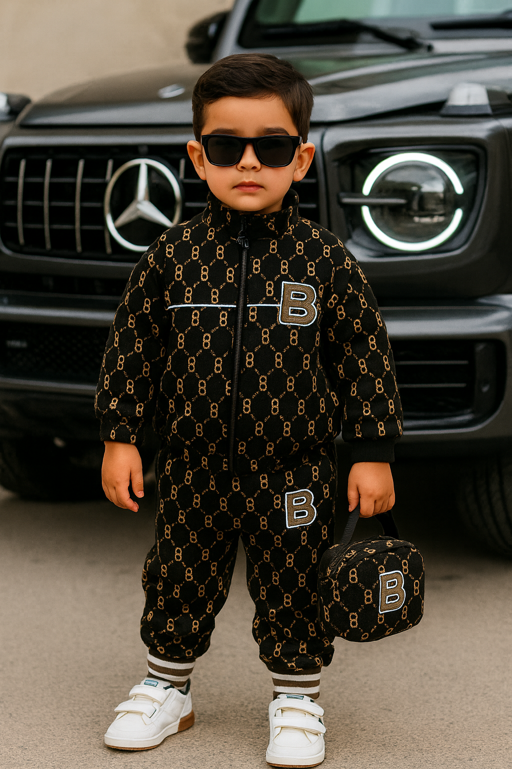 Conjunto infantil 3 piezas con bolso cruzado – Invierno