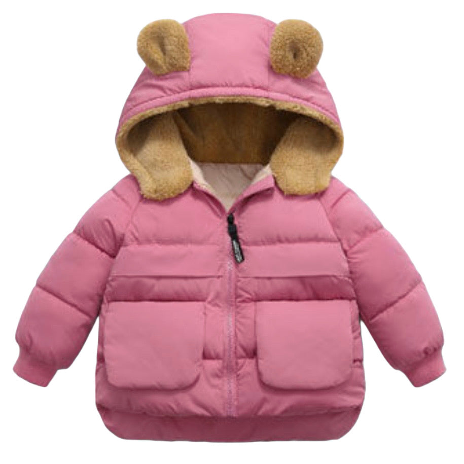 Chaqueta con orejitas de osito