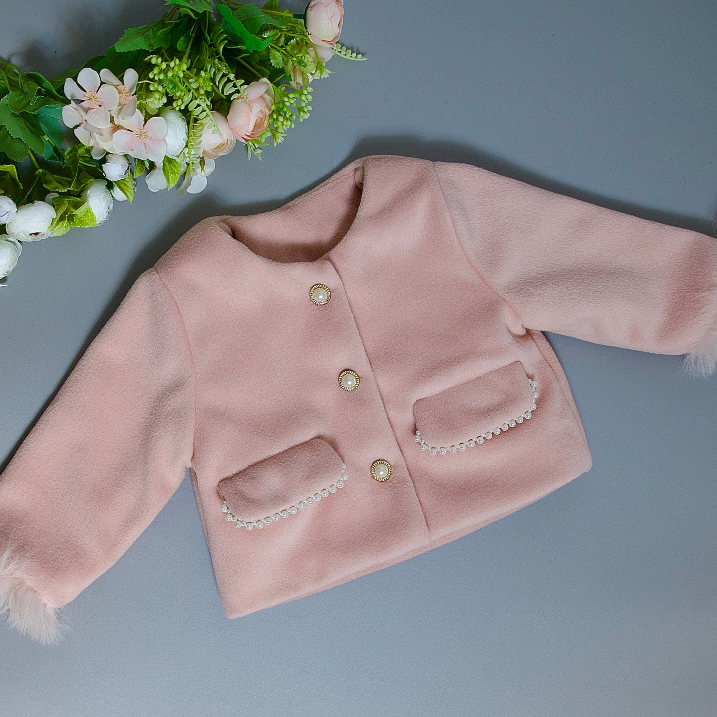 Conjunto abrigado: vestido + chaqueta