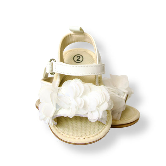 Sandalias para niña — FLORES BLANCAS