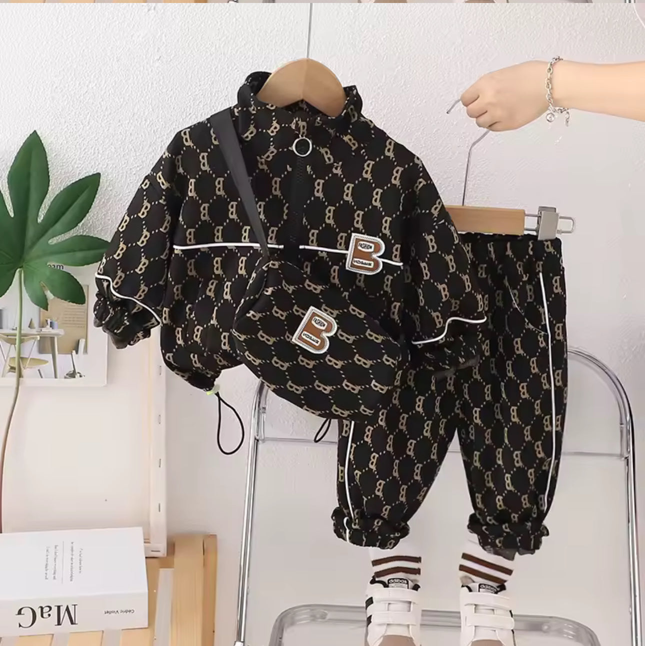 Conjunto infantil 3 piezas con bolso cruzado – Invierno
