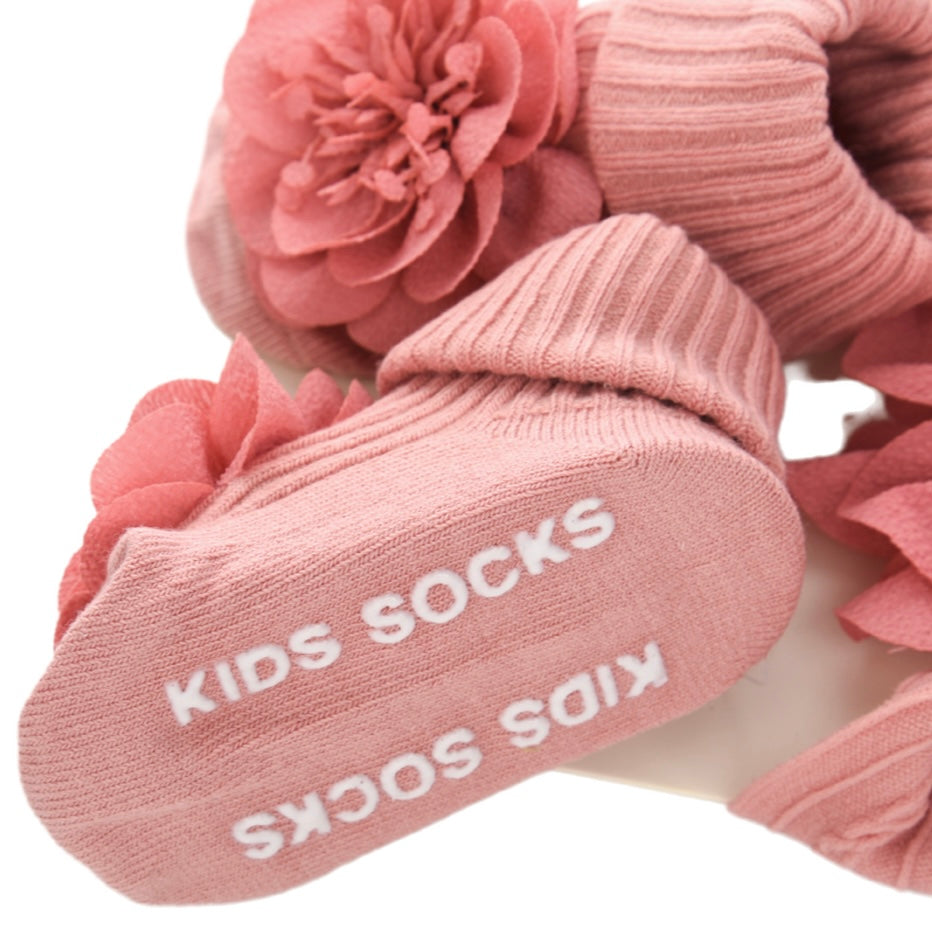 Set para niña (0 a 2 años) — calcetines y cintillo