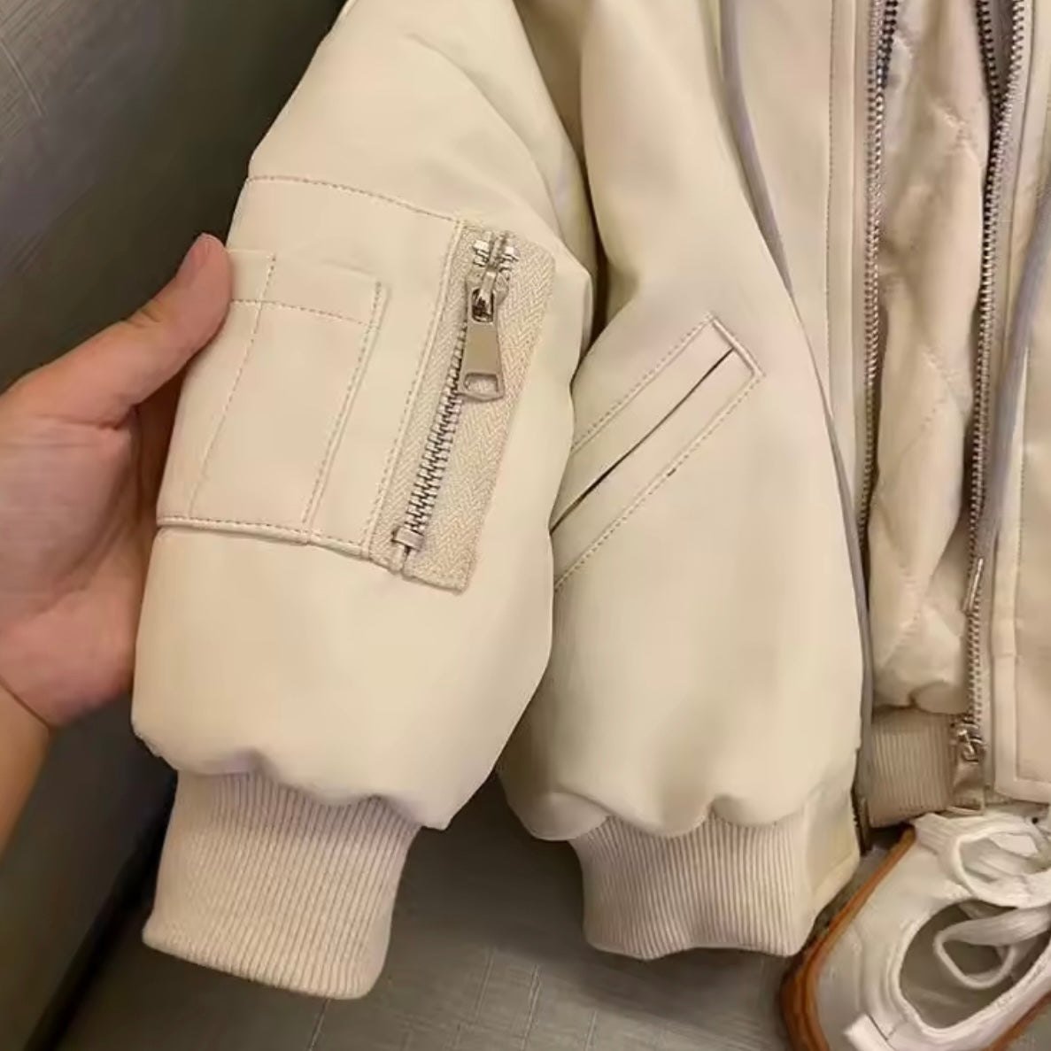 Chaqueta de Cuero Ecológico con Forro — Niño