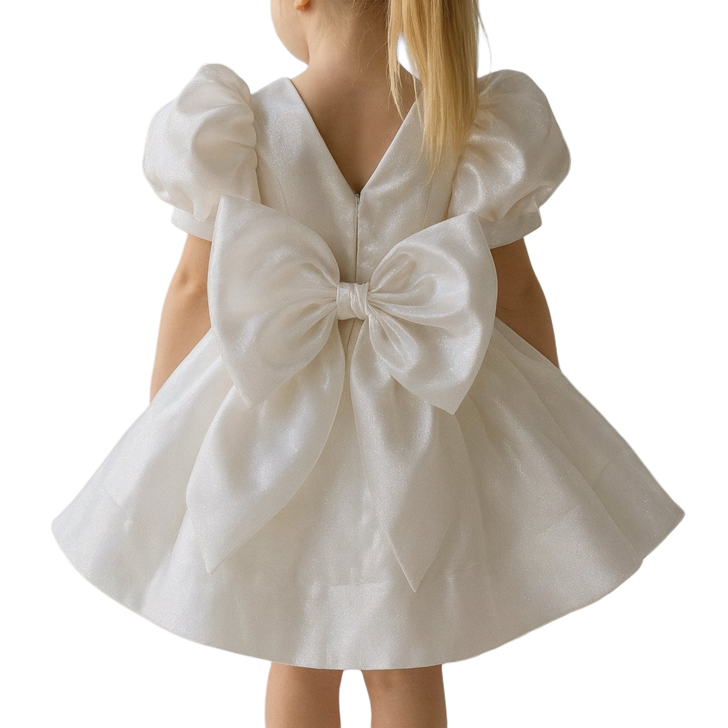 Vestido de princesa con lazo grande